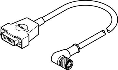 Festo NEBM-M12W8-E-5-N-S1G15 550318